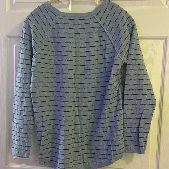 Blue Sweater with navy stripes, size M - Picture 3 of 5
